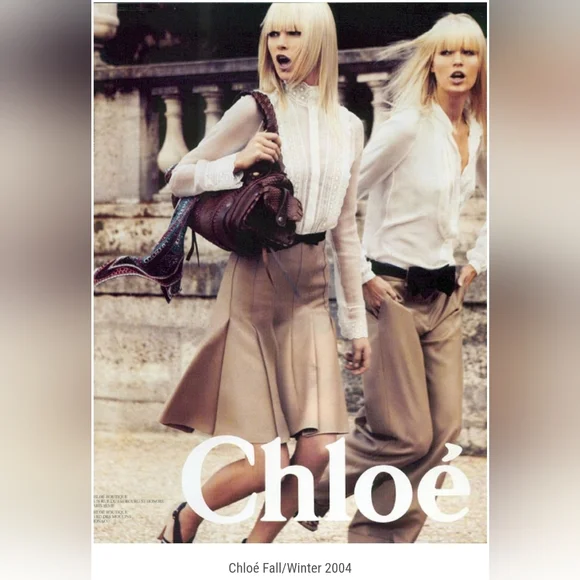 Chloe Textured Brown Shoulder Bag with Gold Accents - Picture 14 of 15